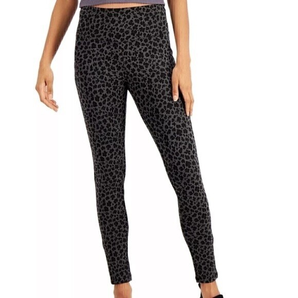 INC International Concepts Leopard Skinny Leg Jeans size M, New - Picture 1 of 5